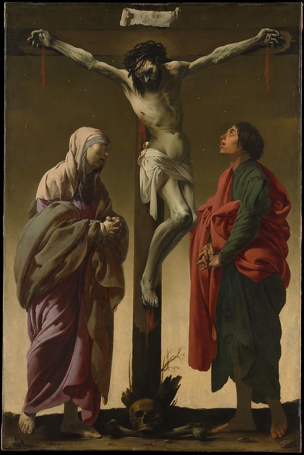 Virgin Painting -  The Crucifixion with the Virgin and Saint John  #3 by Hendrick ter Brugghen