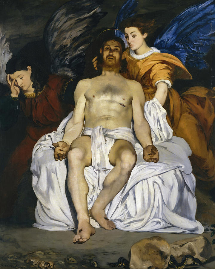 Edouard Manet Painting - The Dead Christ with Angels #3 by Edouard Manet