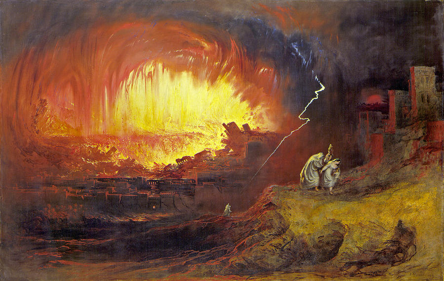 John Martin Painting - The Destruction of Sodom And Gomorrah #4 by John Martin