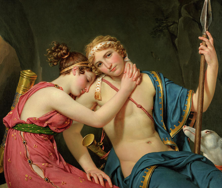 Nude Painting -  The Farewell of Telemachus and Eucharis #3 by Jacques Louis David