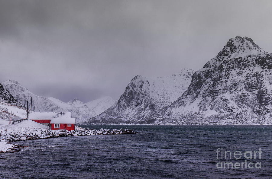 The fishing village of Hamnoy..... Photograph by Sebastien Coell - Pixels