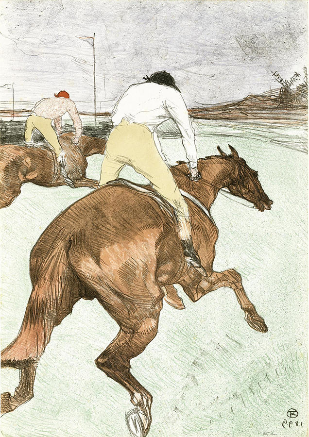 Henri De Toulouse Lautrec Painting - The Jockey  #3 by Henri de Toulouse Lautrec