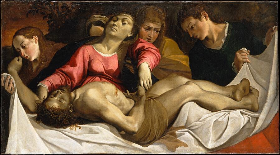 Lamentation Painting -  The Lamentation  #3 by Ludovico Carracci