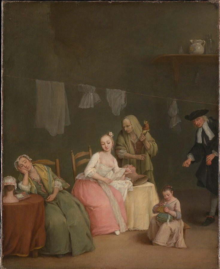 Pietro Longhi Painting - The Letter  #3 by Pietro Longhi