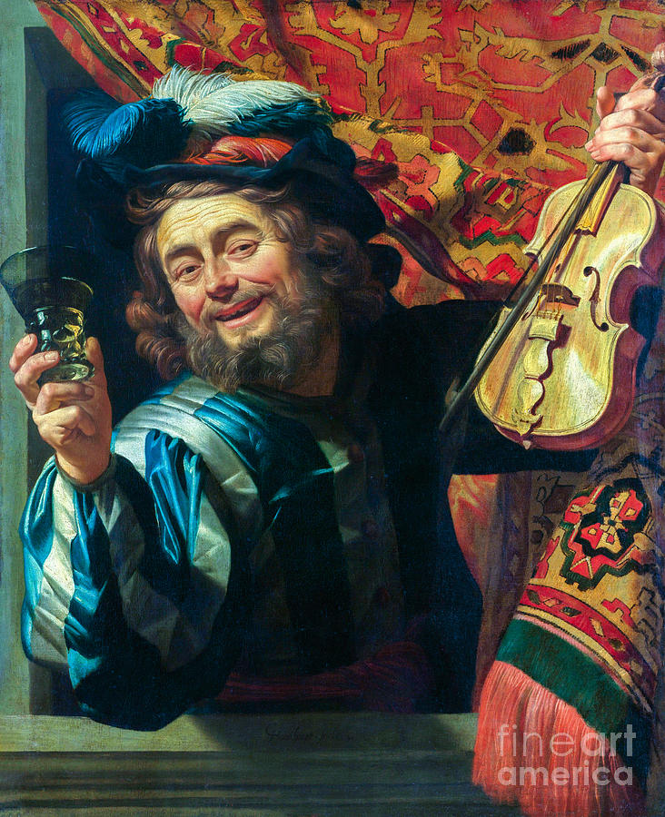 The Merry Fiddler Painting