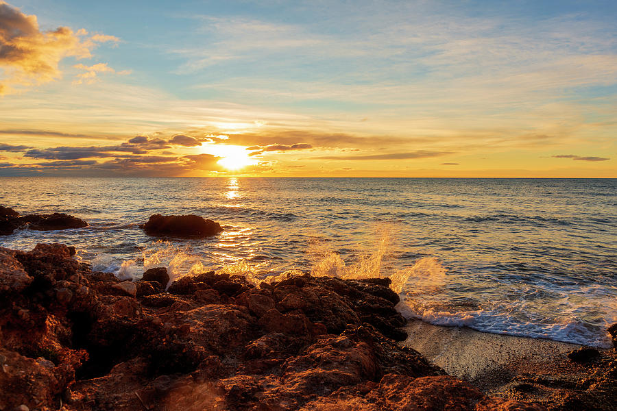 The Oropesa coast of the sea at sunrise by Vicen Photography The Oropesa coast of the sea at sunrise by Vicen Photography