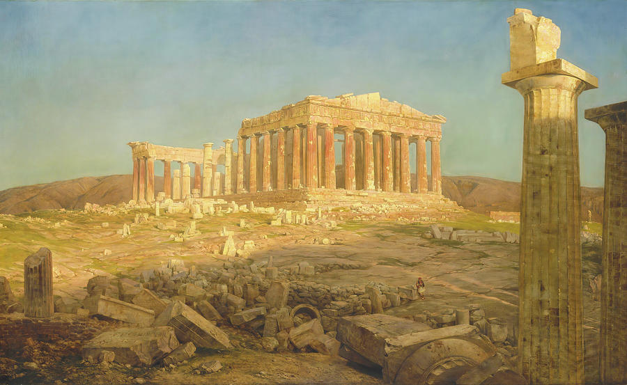 Greek Painting - The Parthenon #3 by Eric Glaser
