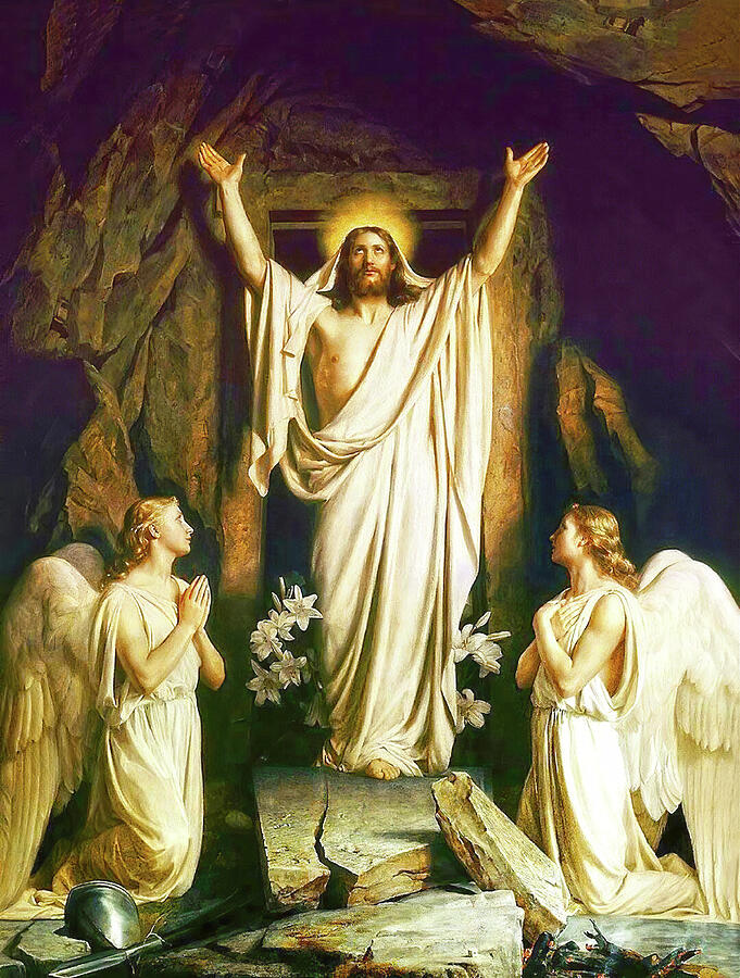 Jesus Christ Painting - The Resurrection #3 by Carl Bloch
