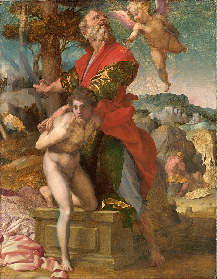 The Sacrifice of Isaac #4 Painting by Andrea del Sarto