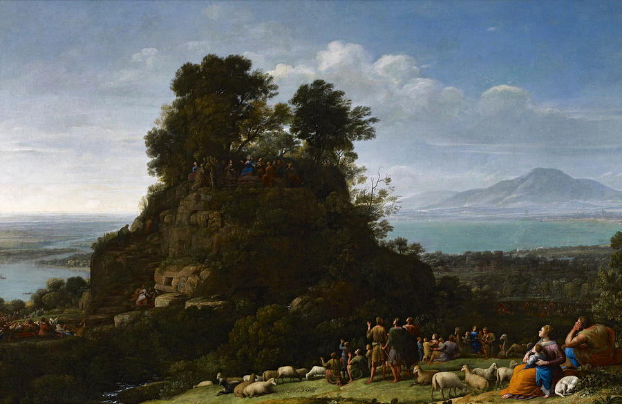 The Sermon on the Mount Painting by Claude Lorrain - Pixels