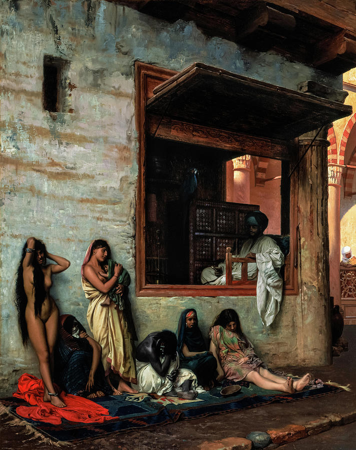 The Slave Market Painting - The Slave Market #3 by Jean-Leon Gerome