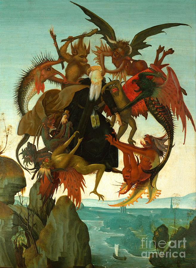 Michelangelo Painting - The Torment of Saint Anthony #3 by Michelangelo Buonarroti