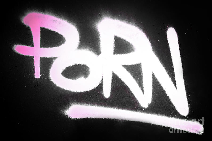 Pornword - The word PORN Digital Art by Kyna Studio - Pixels