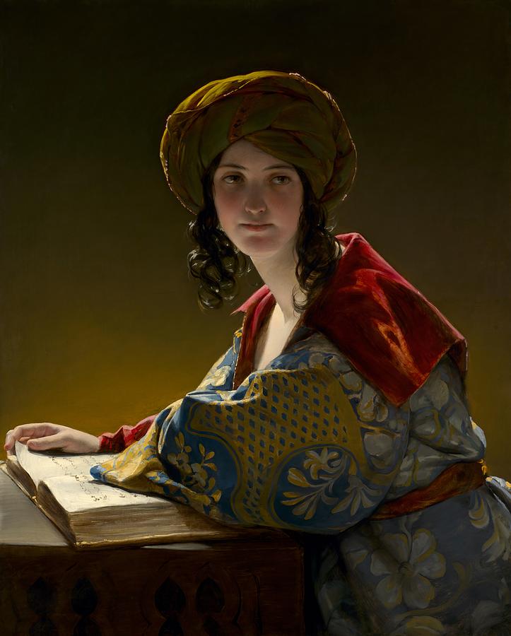 The Young Eastern Woman #3 Painting by Friedrich Amerling