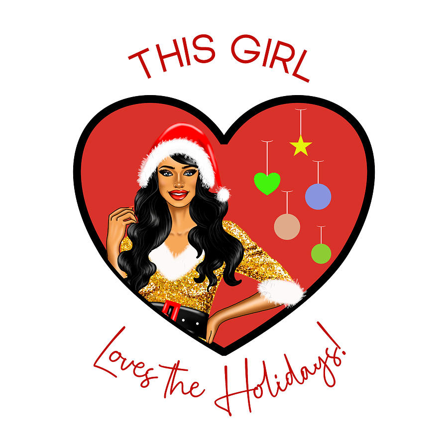 This Girl Loves the Holidays #1 Digital Art by Bob Pardue