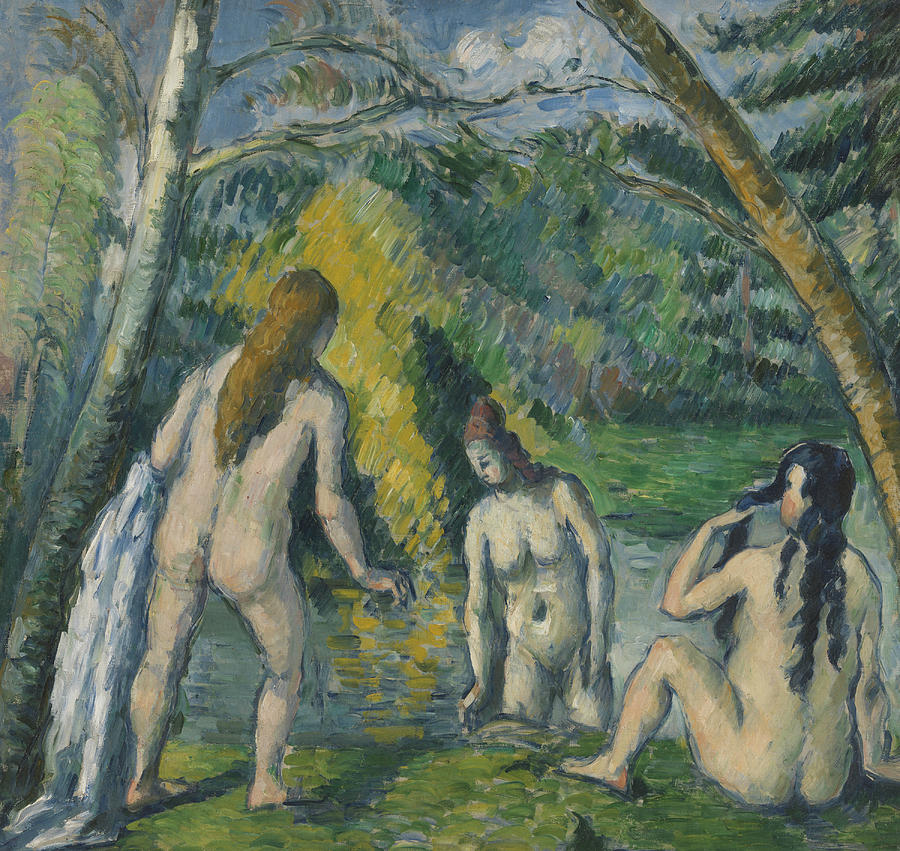 Three Bathers by Paul Cezanne Three Bathers by Paul Cezanne