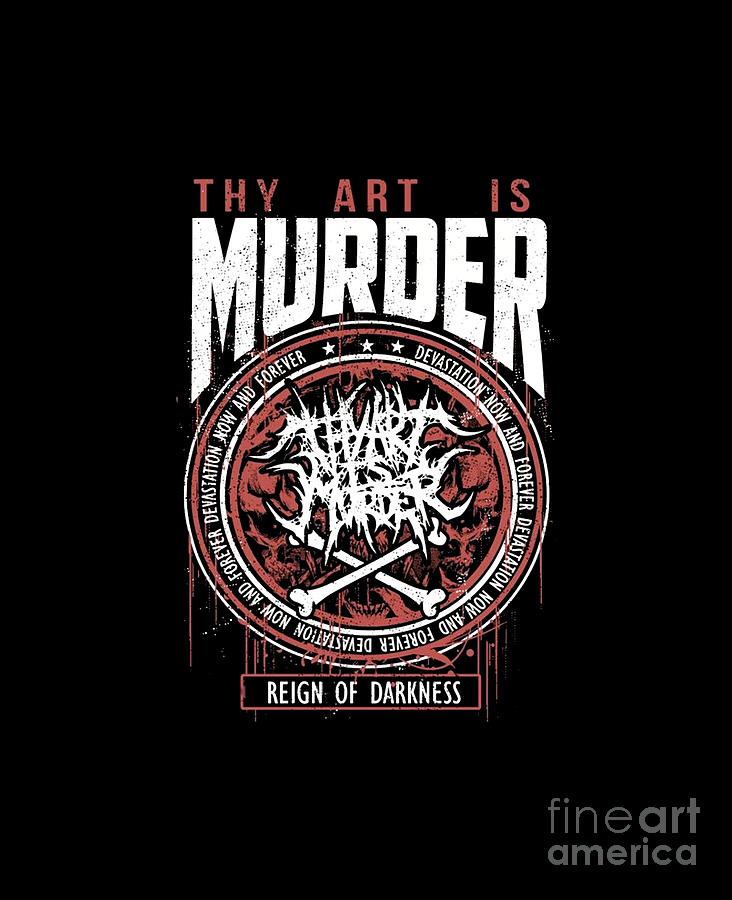 Thy Art Is Murder Band Group Heavy Metal Digital Art By Rain Store - Pixels