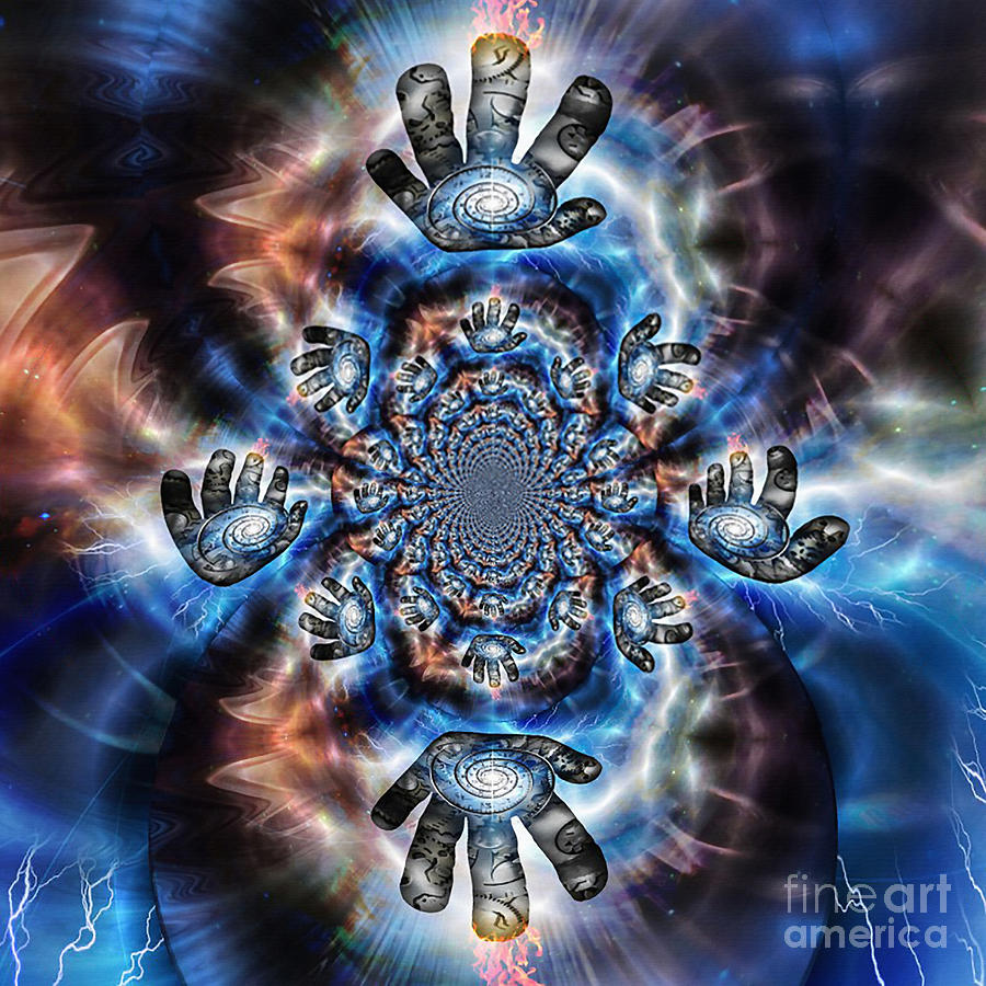 Space Digital Art - Tunnel of time #3 by Bruce Rolff