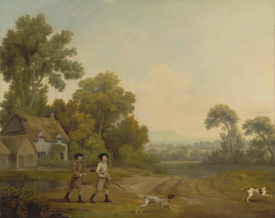 Going Painting - Two Gentlemen Going a Shooting #3 by George Stubbs