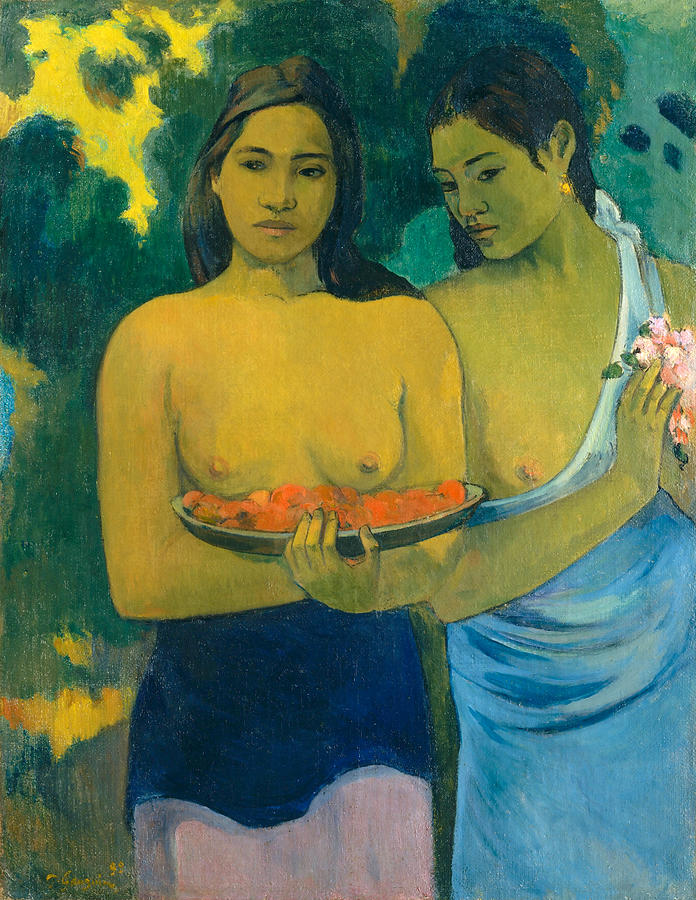 Paul Gauguin Photograph - Two Tahitian Women, 1899 #5 by Kate Kimber