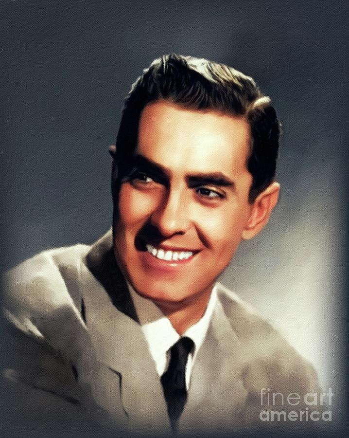 Tyrone Power, Hollywood Legend Painting by John Springfield