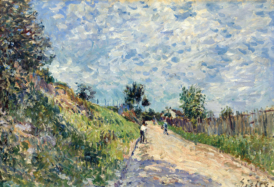Alfred Sisley Painting - Uphill Road  #3 by Alfred Sisley