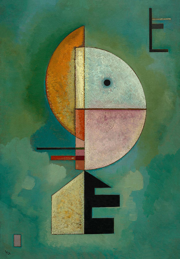 Primary Colors Painting - Upward by Wassily kandinsky by Mango Art