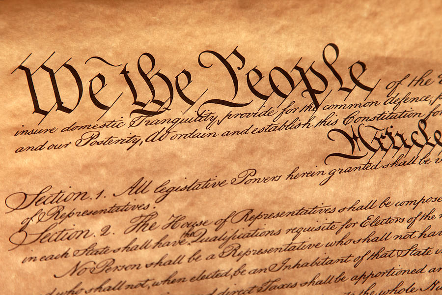 US Constitution #3 Photograph by Doublediamondphoto