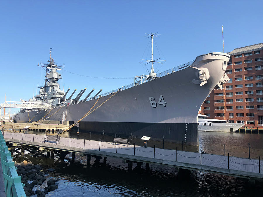 USS Wisconsin BB 64 Photograph by William E Rogers - Fine Art America