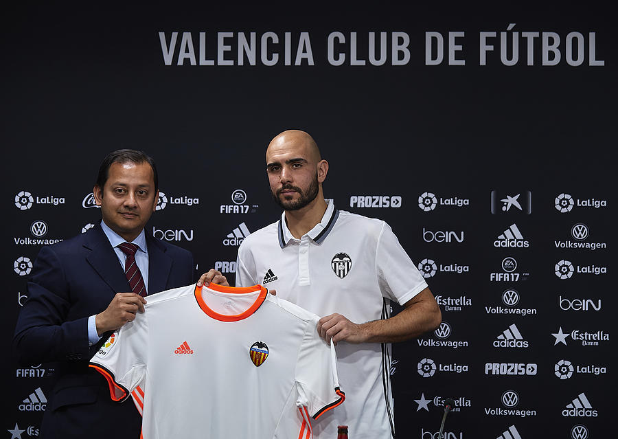 Valencia CF Unveil New Signing Simone Zaza #3 Photograph by Manuel Queimadelos Alonso