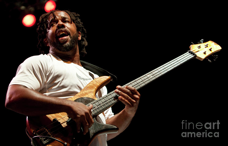 Victor Wooten with the Flecktones at Biltmore Estate #3 Photograph by David Oppenheimer