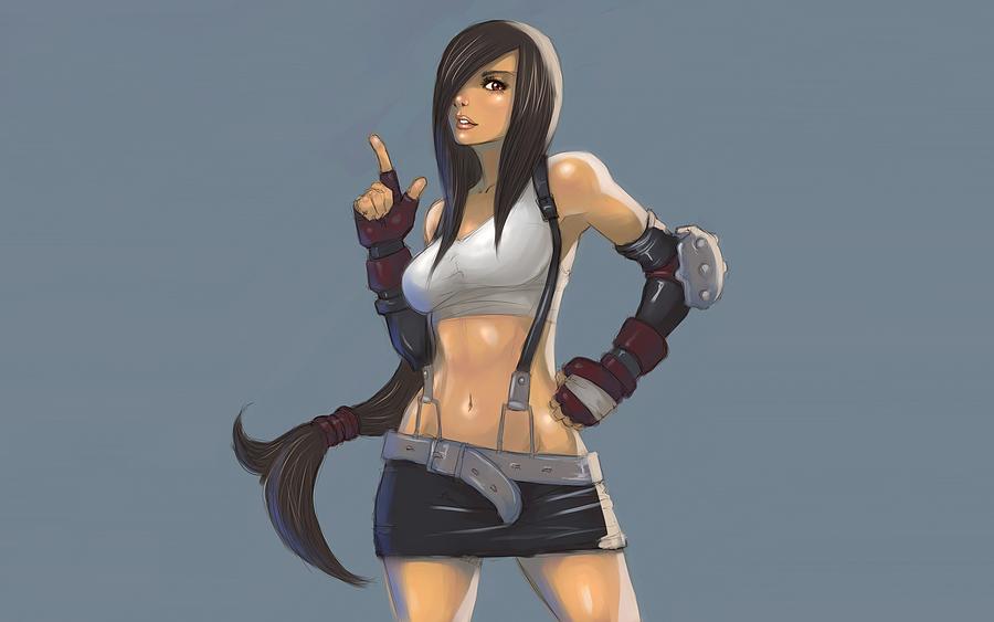 Video Game Final Fantasy Vii Final Fantasy Tifa Lockhart Digital Art By