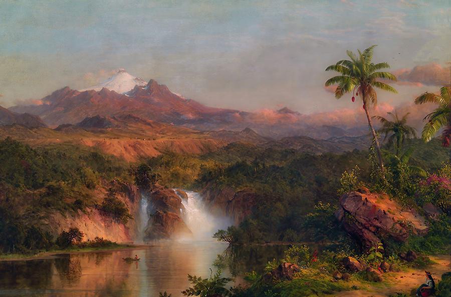 Mountain Painting - View of Cotopaxi #3 by Frederic Edwin Church