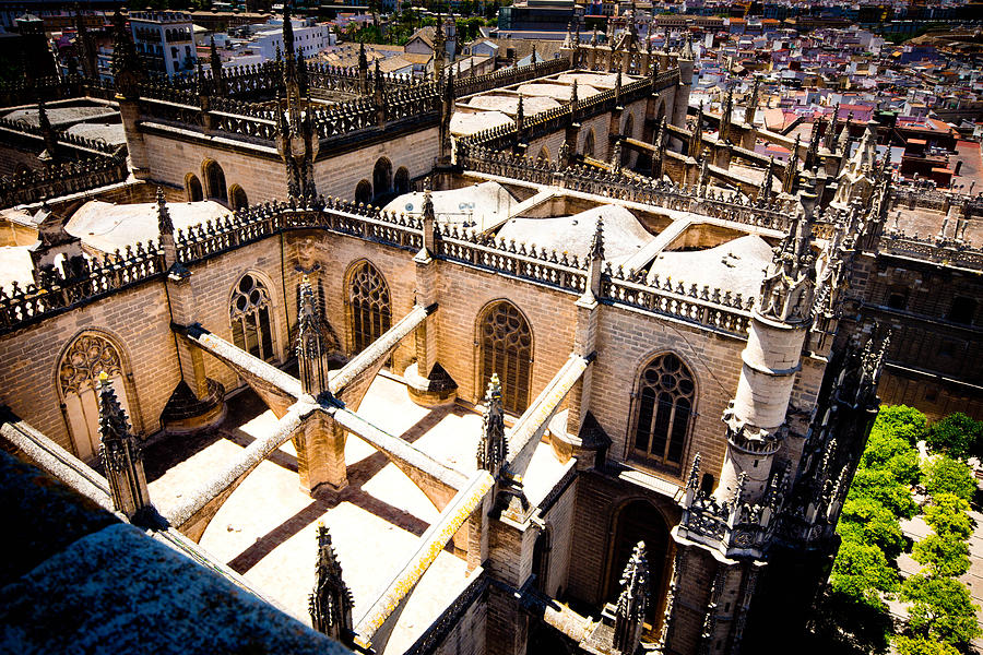 View of Seville from the Cathedral #3 Photograph by Alphotographic