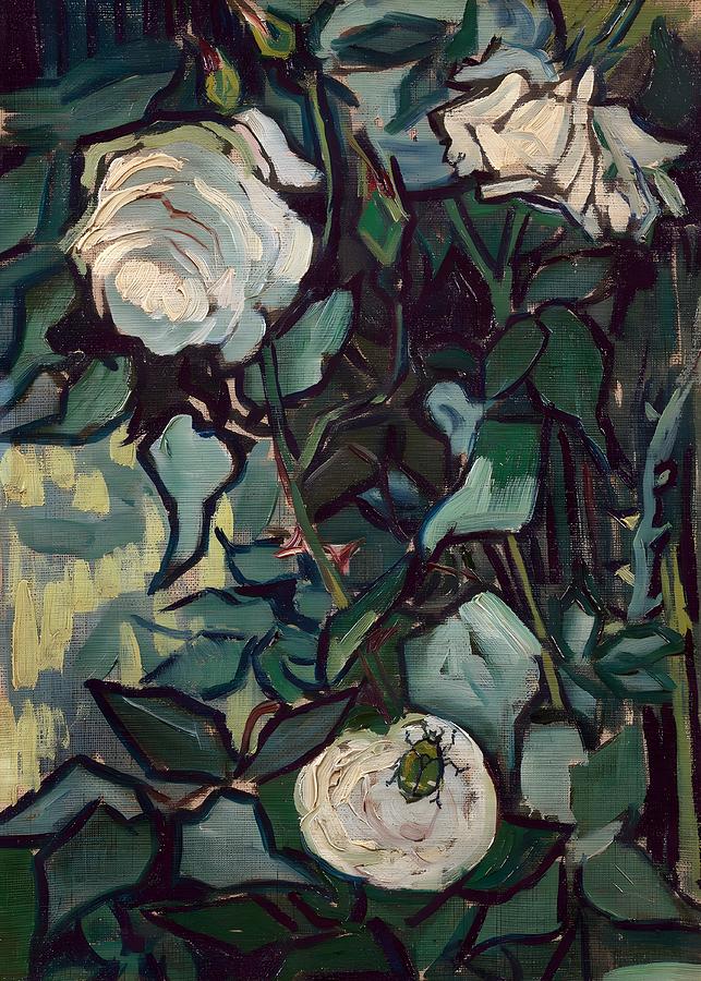 Vincent Van Gogh Roses Painting By Charlie Mackesy Fine Art America   3 Vincent Van Gogh Roses Vincent Van Gogh 