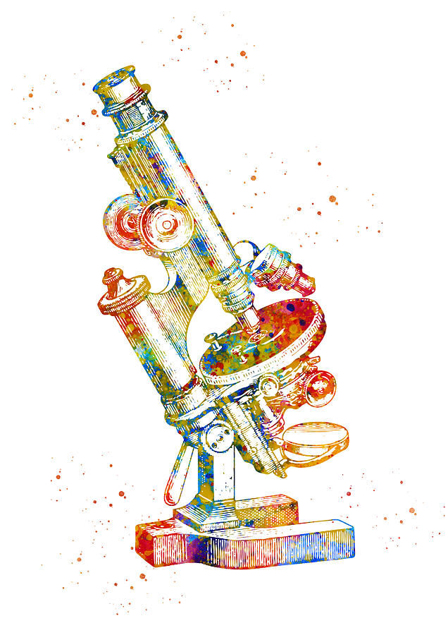 Vintage Compound Microscope Digital Art by Erzebet S - Fine Art America