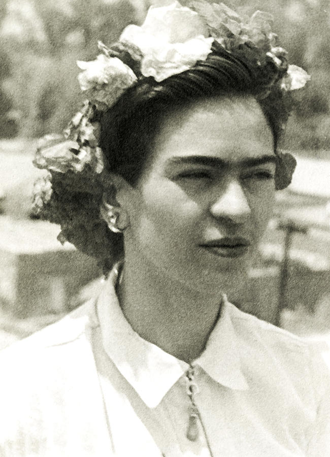 Vintage Frida Kahlo Portrait Photograph by Orca Art Gallery - Fine Art ...