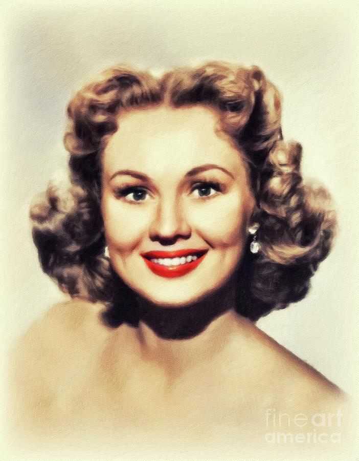 Vintage Painting - Virginia Mayo, Hollywood Legend #3 by Esoterica Art Agency