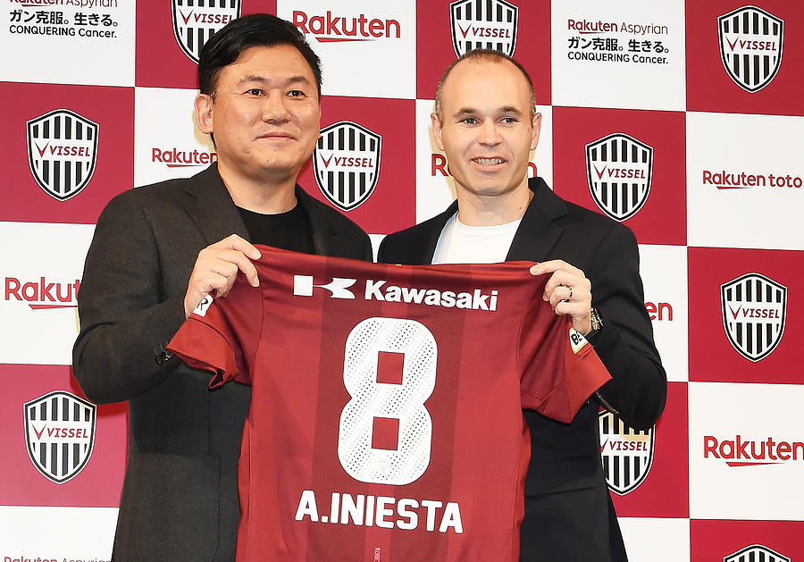 Vissel Kobe Introduces New Player Andres Iniesta #3 Photograph by Jun Sato