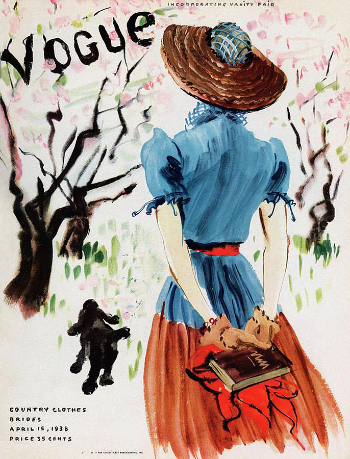 Vintage Digital Art - Vogue Cover Of A Woman #3 by Anna Shawn