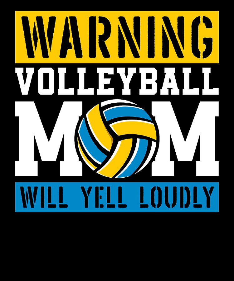 Volleyball - Beach Vball Volleyball Mom #3 Digital Art by Crazy ...