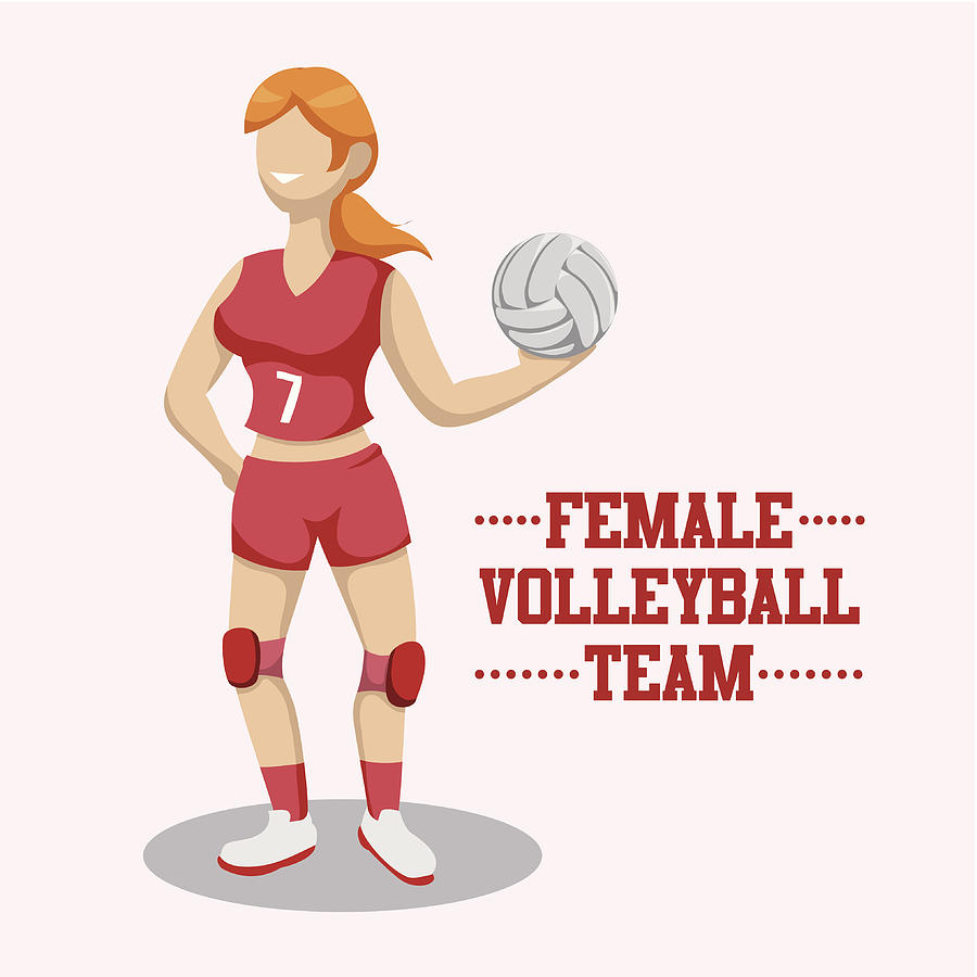 Volleyball Design #3 Drawing by Djvstock
