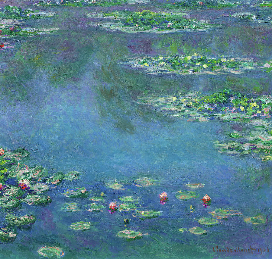 Claude Monet Painting - Water Lilies, 1906 #3 by Claude Monet