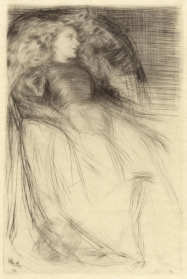 Weary Drawing by James McNeill Whistler - Fine Art America