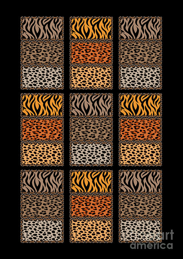 Wild Cat Safari Jungle Print #3 Digital Art by Barefoot Bodeez Art