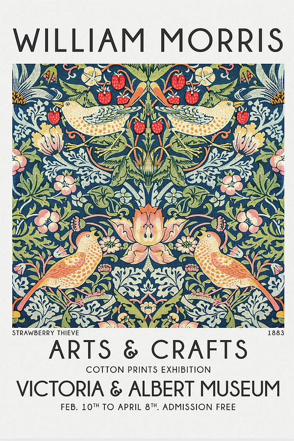 William Morris Exhibition Poster William Morris Print Art Nouveau Modern Art Gallery Wall