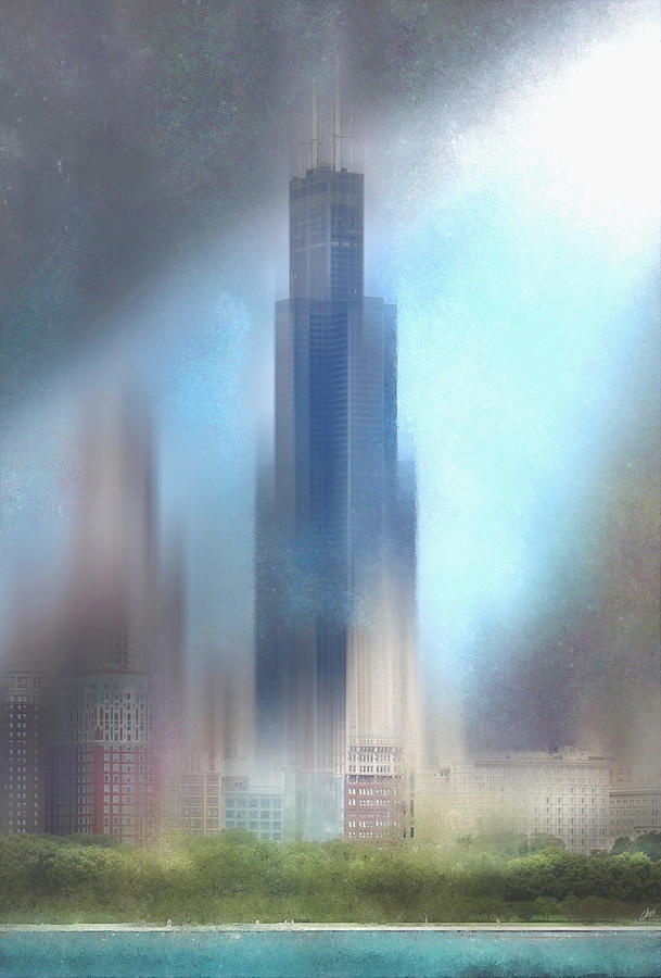 Willis Tower  #3 Digital Art by Glenn Galen