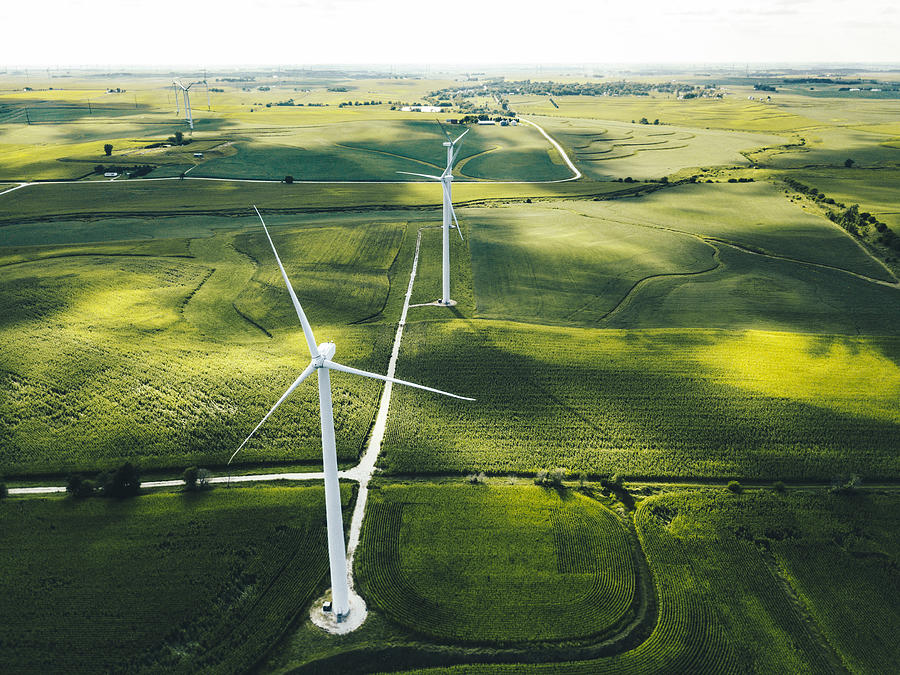 Wind Turbine In Iowa #3 Photograph by Franckreporter