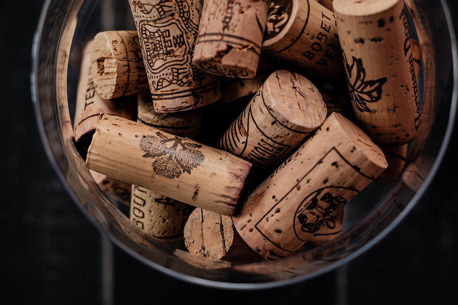 Wine Corks With Brand Names And Logos. #3 Photograph by Murmurbear