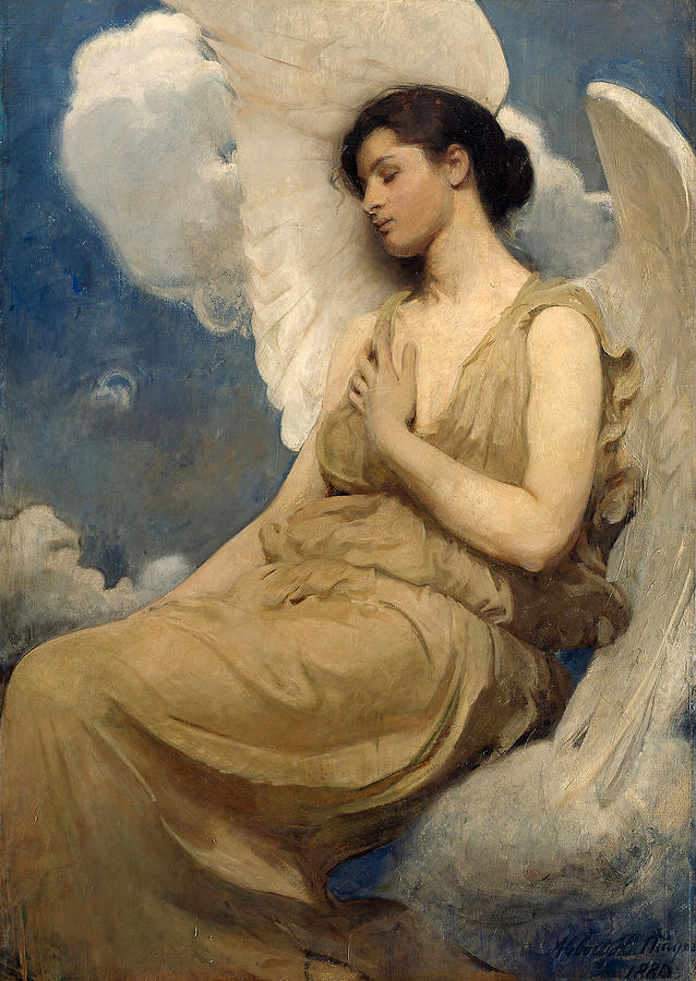 Winged Figure #4 Painting by Abbott Handerson Thayer